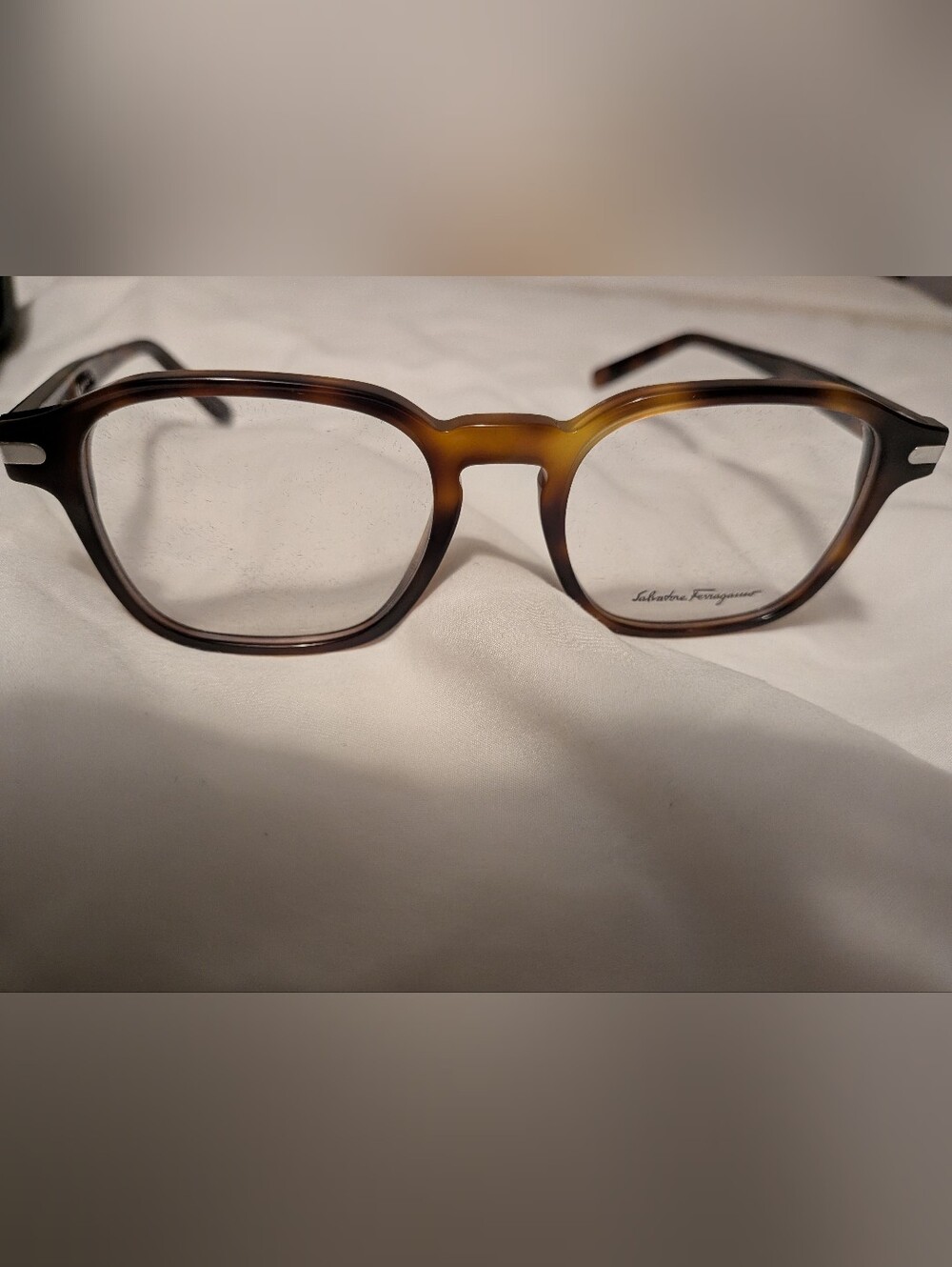 Salvatore Ferragamo Men's Brown Gradient Square Glasses